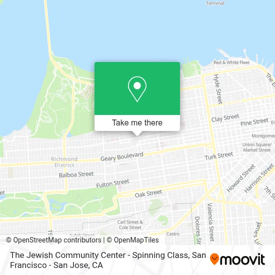 The Jewish Community Center - Spinning Class map