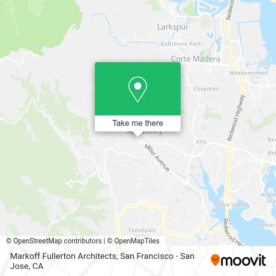 Markoff Fullerton Architects map