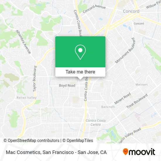 Mac Cosmetics map