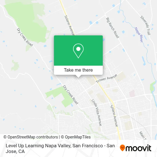 Level Up Learning Napa Valley map