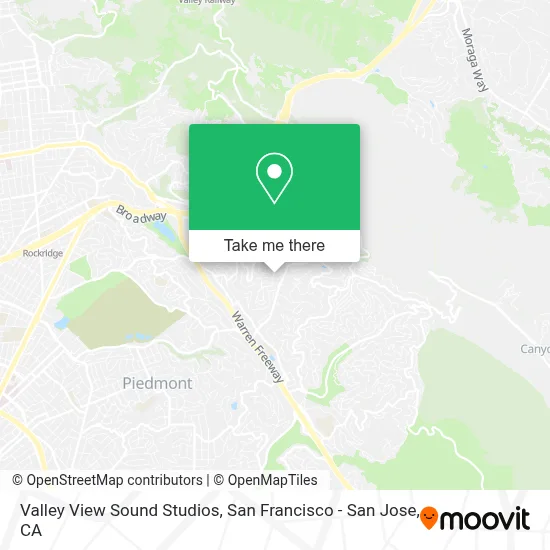 Valley View Sound Studios map