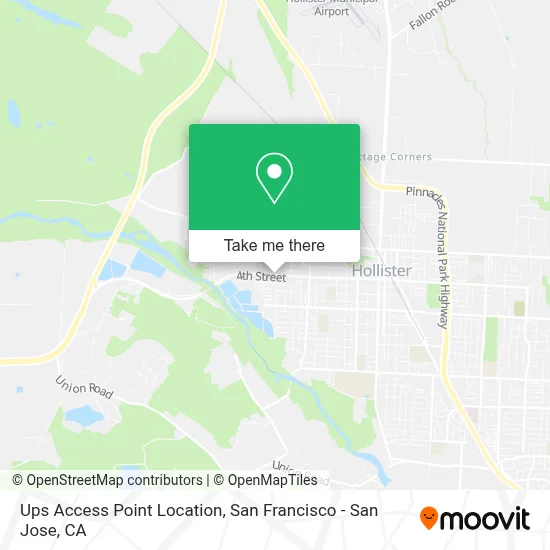 Ups Access Point Location map