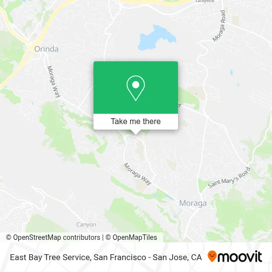 East Bay Tree Service map