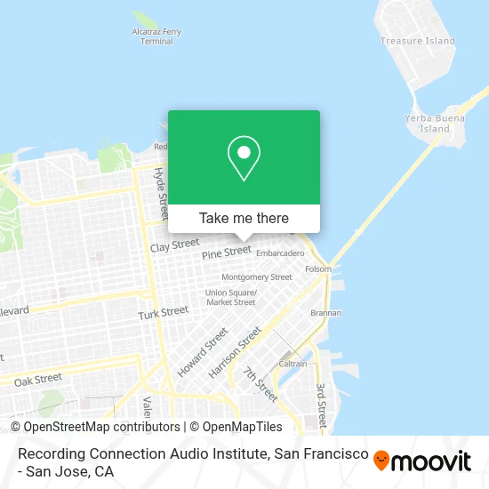 Recording Connection Audio Institute map