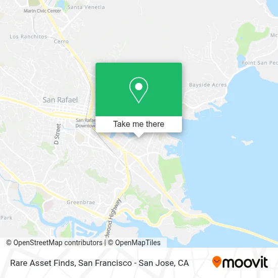 Rare Asset Finds map