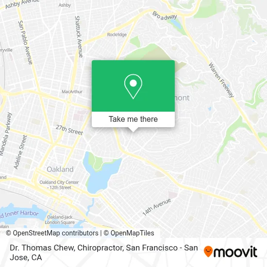 Dr. Thomas Chew, Chiropractor map