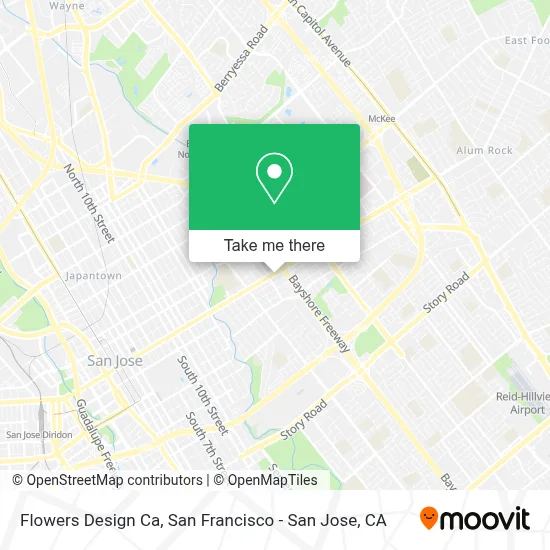 Flowers Design Ca map