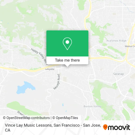 Vince Lay Music Lessons map