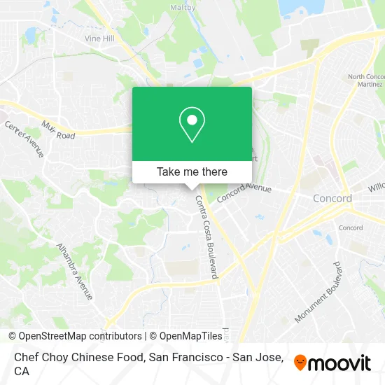 Chef Choy Chinese Food map