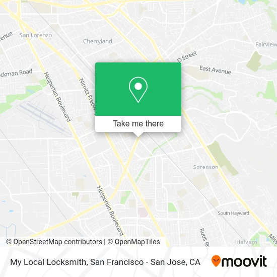 My Local Locksmith map