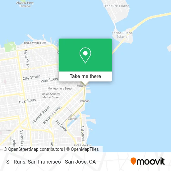 SF Runs map
