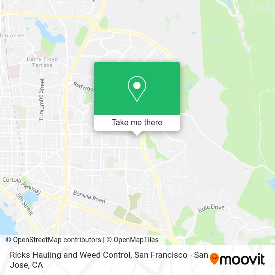 Ricks Hauling and Weed Control map