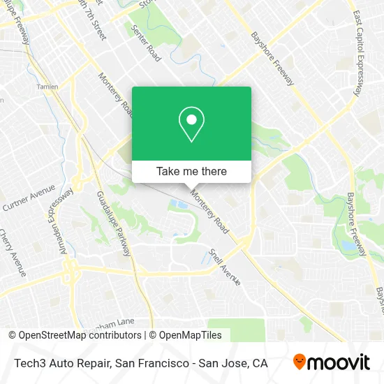 Tech3 Auto Repair map