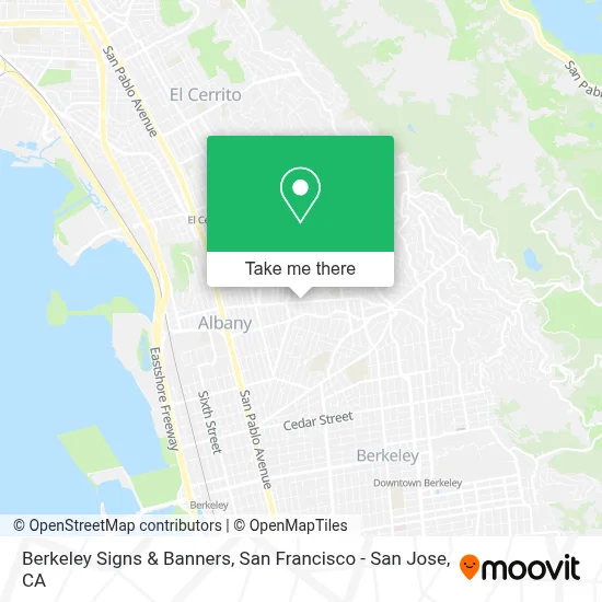 Berkeley Signs & Banners map
