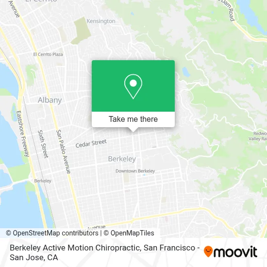 Berkeley Active Motion Chiropractic map
