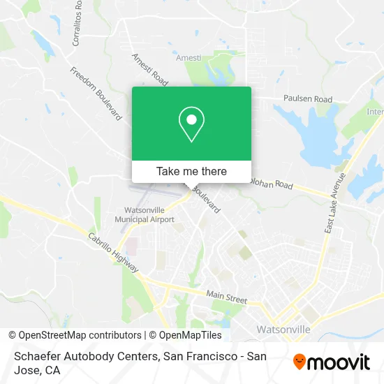 Schaefer Autobody Centers map