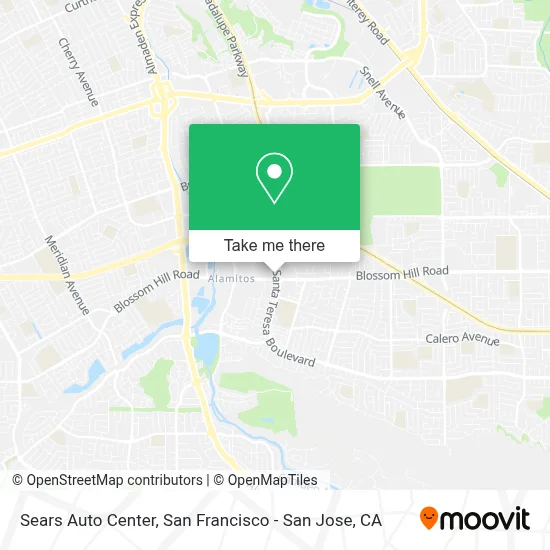 Sears Auto Center map
