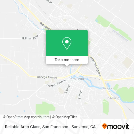 Reliable Auto Glass map