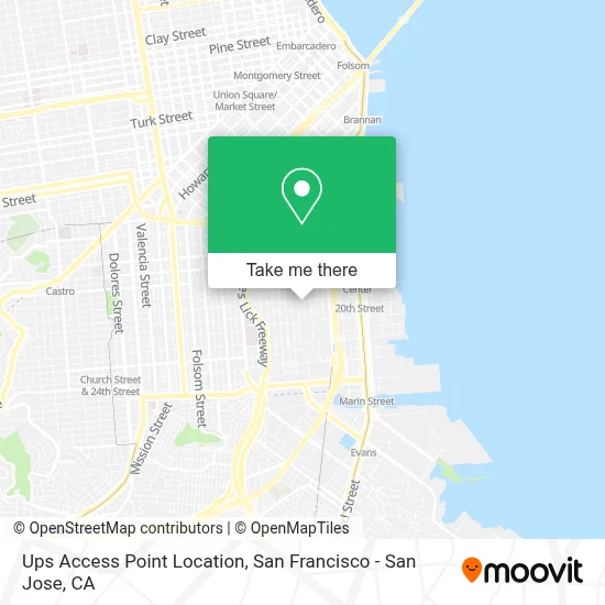 Ups Access Point Location map