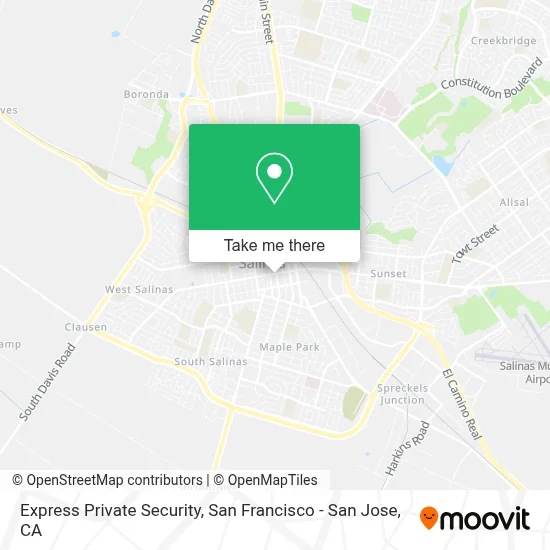 Express Private Security map