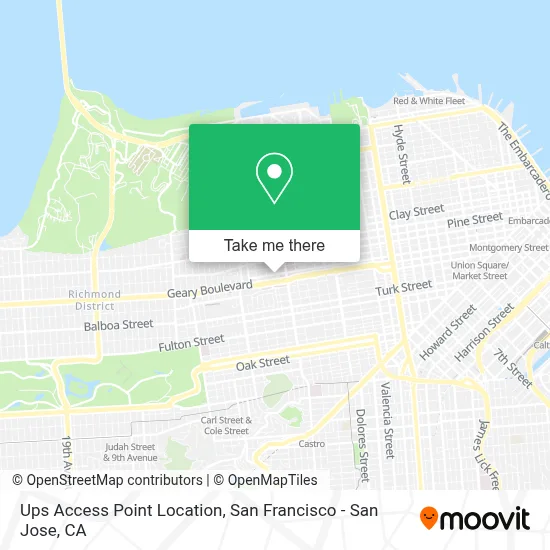 Ups Access Point Location map