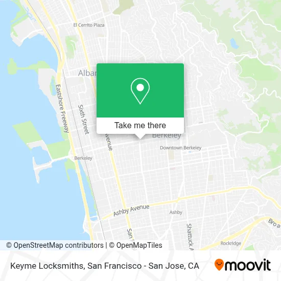 Keyme Locksmiths map