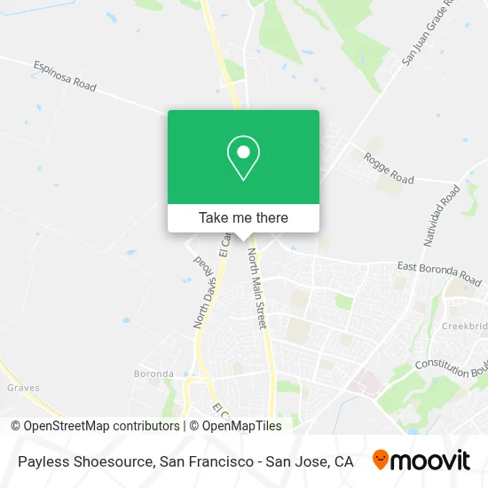 Payless Shoesource map