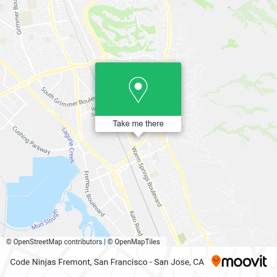 Code Ninjas Fremont map