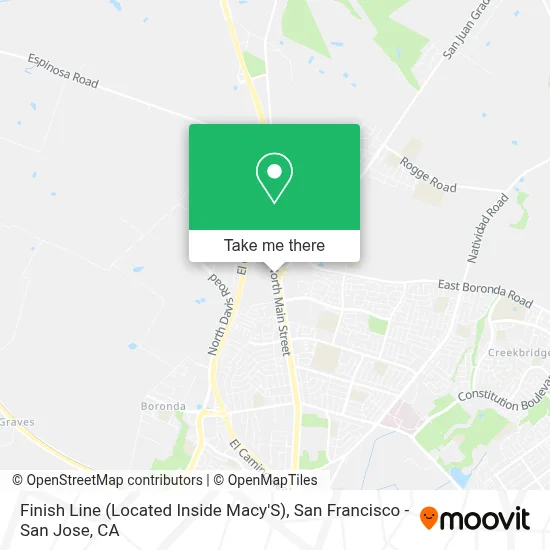 Finish Line (Located Inside Macy'S) map
