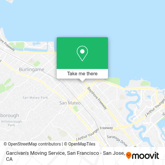 Garcivan's Moving Service map