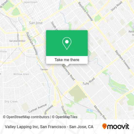 Valley Lapping Inc map