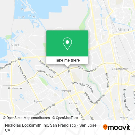 Nickolas Locksmith Inc map