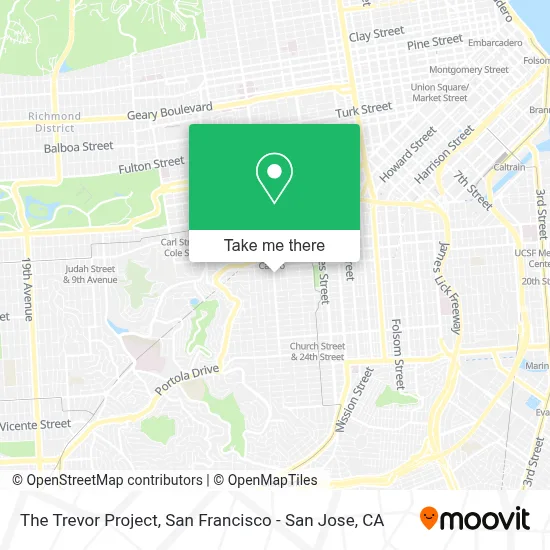 The Trevor Project map