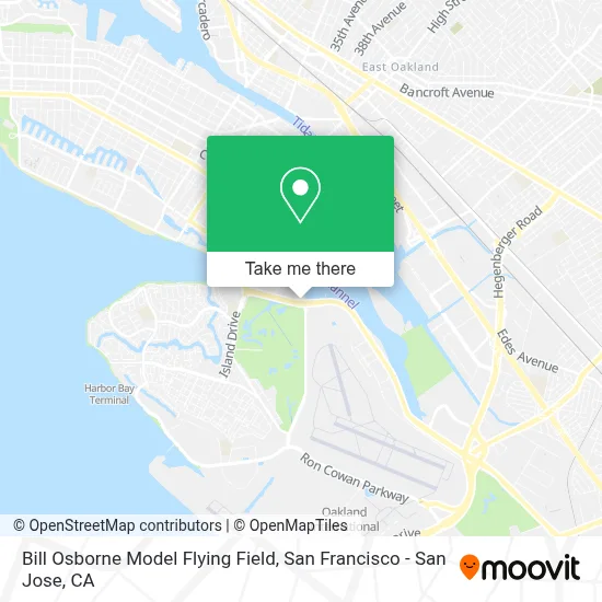 Bill Osborne Model Flying Field map