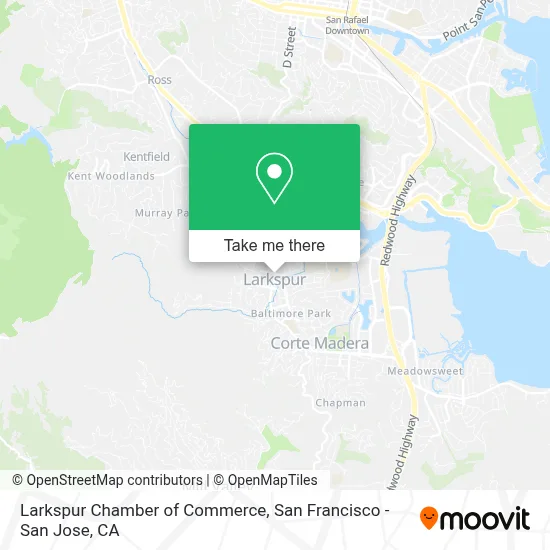 Larkspur Chamber of Commerce map