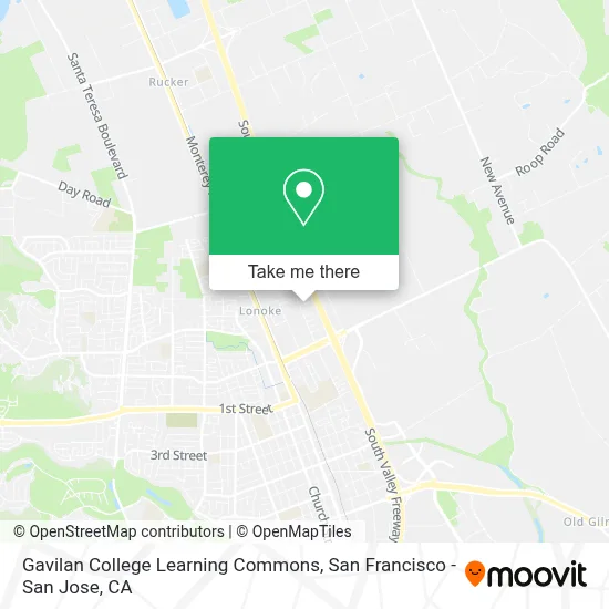 Gavilan College Learning Commons map