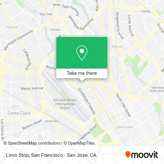 Limo Stop map