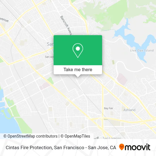 Cintas Fire Protection map