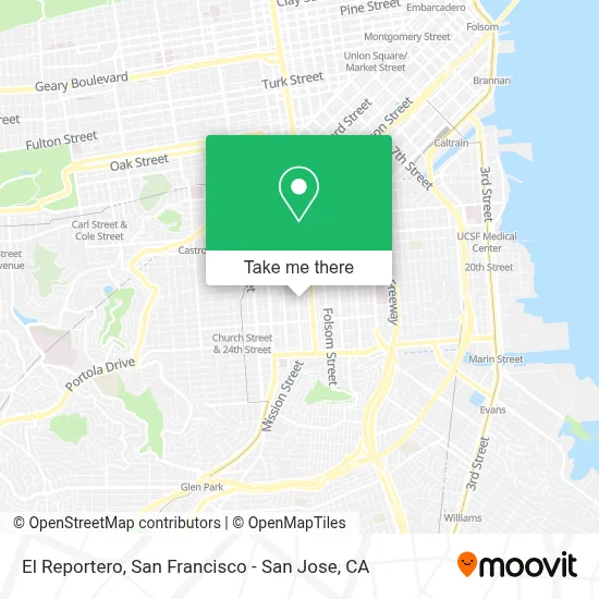 El Reportero map