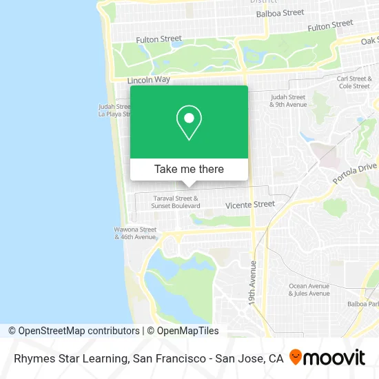 Rhymes Star Learning map