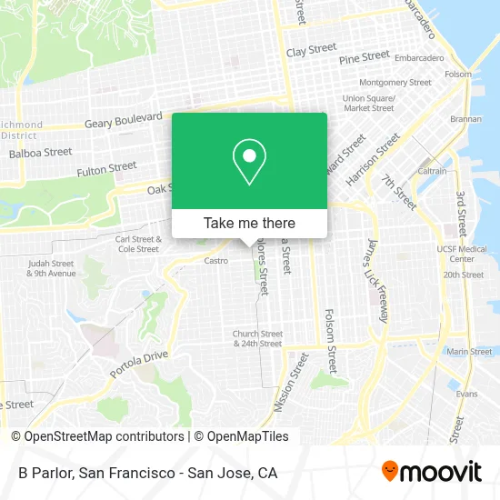 B Parlor map
