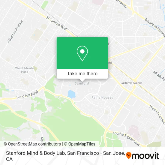 Stanford Mind & Body Lab map