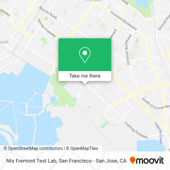 Nts Fremont Test Lab map