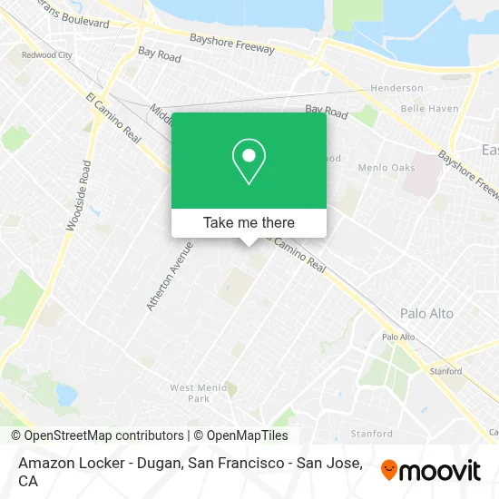 Amazon Locker - Dugan map