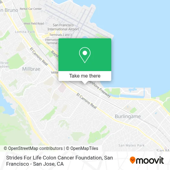Strides For Life Colon Cancer Foundation map