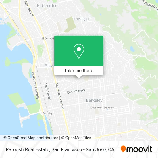 Ratoosh Real Estate map
