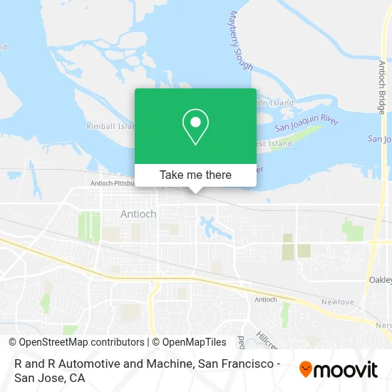 R and R Automotive and Machine map