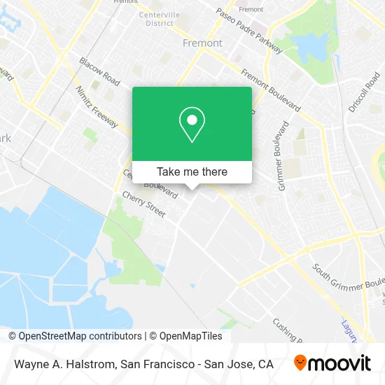 Wayne A. Halstrom map