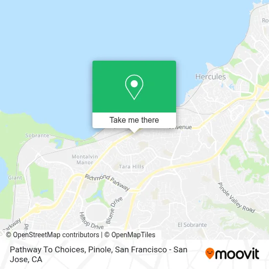 Pathway To Choices, Pinole map