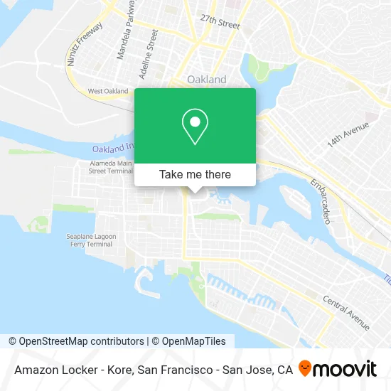 Amazon Locker - Kore map